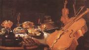 Pieter Claesz Still Life with Musical instruments (mk08) Spain oil painting artist